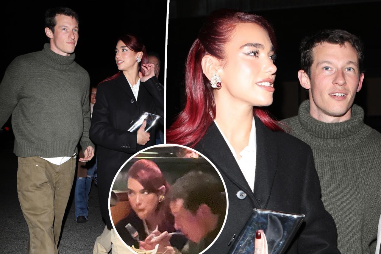 Dua Lipa 'engaged' to Callum Turner in a romantic Christmas proposal